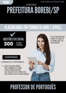 Flashcards para Concurso Professor De Portugues da Prefeitura Borebi Sp 2025 - 300 Flashcards de Acordo com Edital
