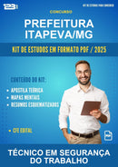 Kit de Estudos para o Concurso Prefeitura Itapeva/MG para Técnico Em Segurança do Trabalho