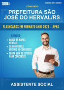 Flashcards Anki para o Concurso Prefeitura São José do Herval/RS para Assistente Social - 600 Flashcards