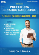 Flashcards Anki para o Concurso Prefeitura Senador Canedo/GO para Garçom Câmara - 600 Flashcards