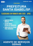 Flashcards Anki para o Concurso Prefeitura Santa Isabel/SP para Agente de Serviços Gerais - 600 Flashcards