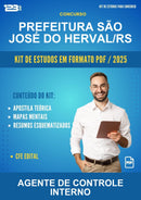 Kit de Estudos para o Concurso Prefeitura São José do Herval/RS para Agente de Controle Interno