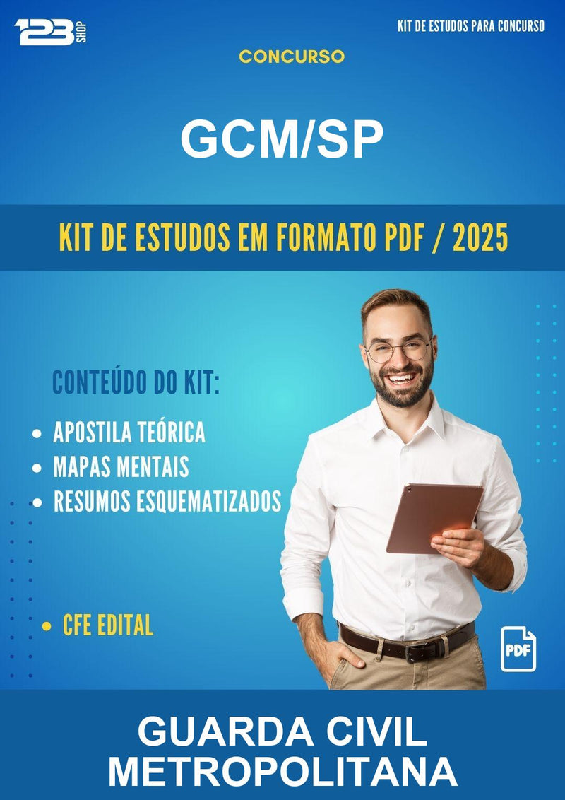 Kit de Estudos para o Concurso Gcm/SP para Guarda Civil Metropolitana